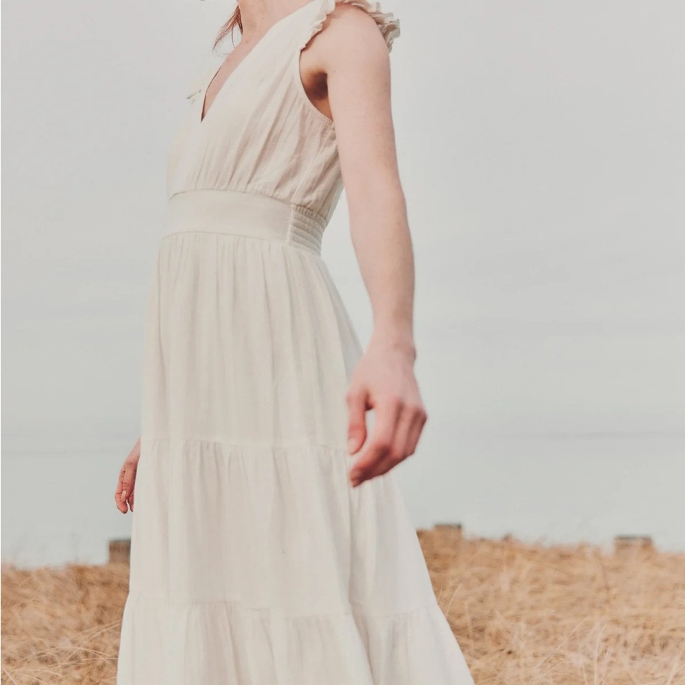 Gauze Cotton White Summer Dress